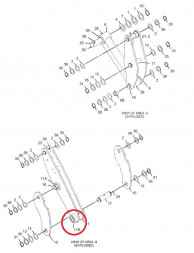 Втулка рычагов фронтальной стреля 9R-3700 (9R-9505) Аналог (САТ)